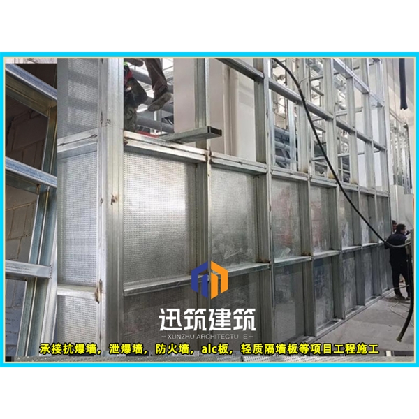 济阳防火抗爆墙 耐火4h 抗爆压力值3mpa